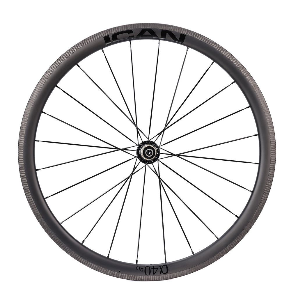 ICAN Alpha 40 pro rim brake wheels CN spokes TRIAERO